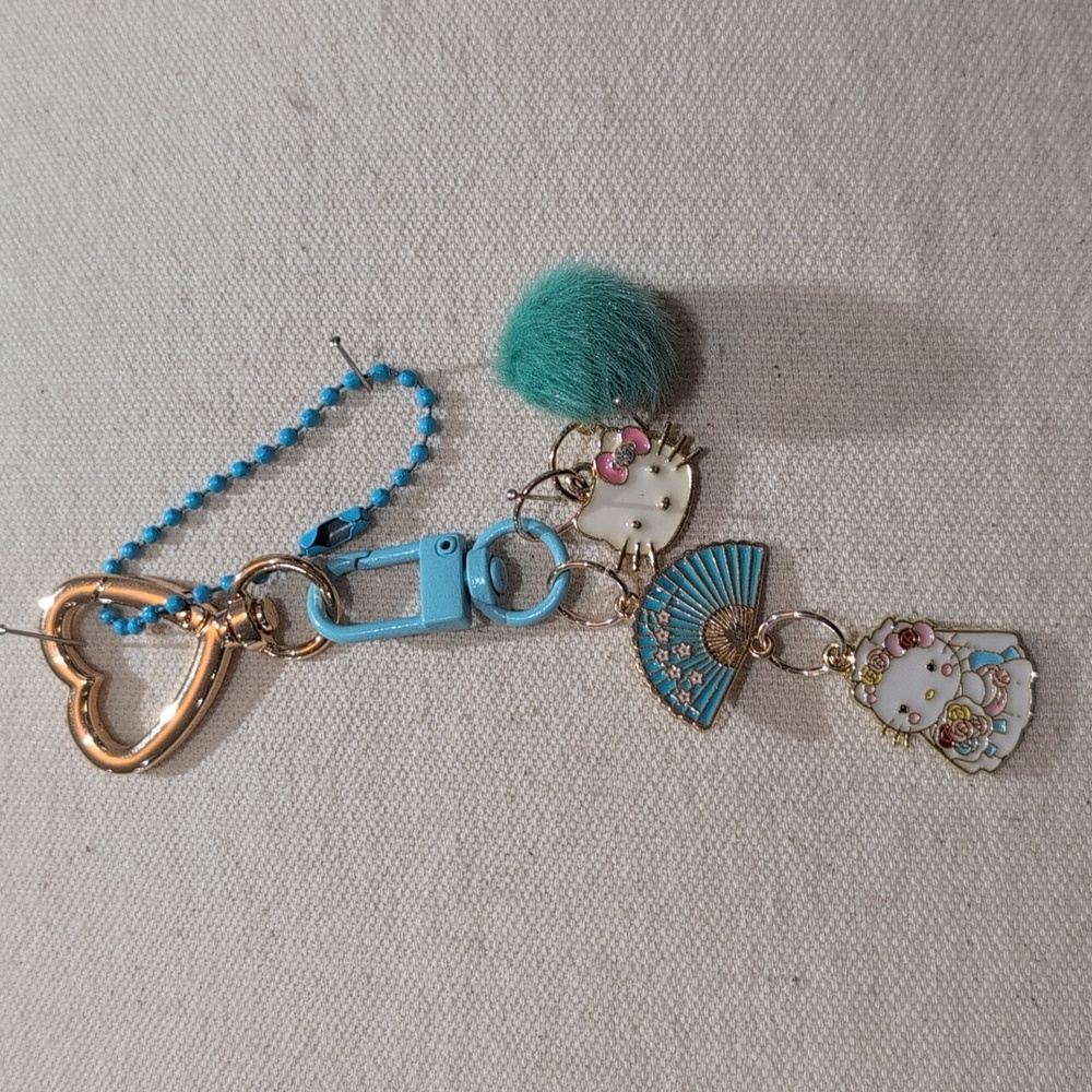 Cute Hello Kitty bride Handmade Keychain Bag Charm *Customizable* - Picture 3 of 8